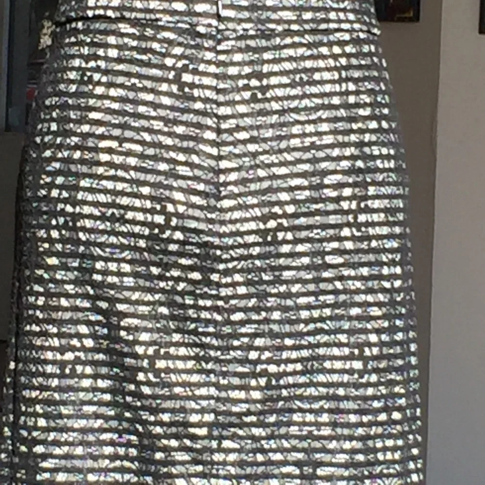Black/white lace A-line skirt